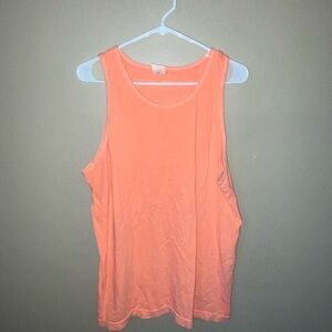 Just Neon tees Women's Sleeveless coral Peach Top shirt size M